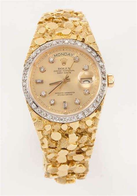 rolex replica gold nugget|all gold rolex with diamonds.